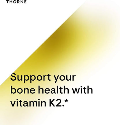 THORNE Vitamin K2 Liquid (1 mg per Drop) - Concentrated Vitamin K2 Supplement for Heart and Bone Support - 1 Fl Oz