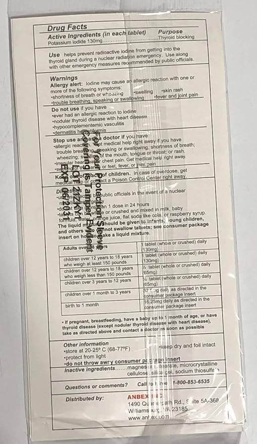 IOSAT Potassium Iodide 14 Tablets