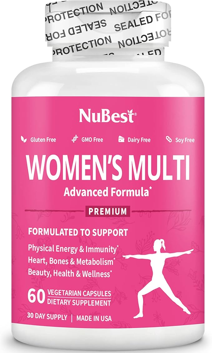 39-in-1 Capsules Horny Goat Weed, Maca, Wild Yam, Red Clover, Cranberry, Arginine, Vitamins, Minerals, Herbals Supplement for Women by Women's Multi 18+ - Support Women's Health - 60 Vegan Capsule