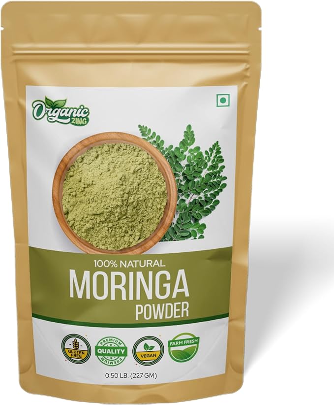 Moringa Leaf Powder | Moringa Powder | Natural | Product of India | 8 oz (Pack of 1)