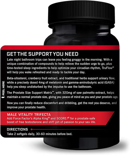 Force Factor TruFlow Prostate Health Support Supplement for Men Softgels 60 Count (Pack of 1) 60 Count