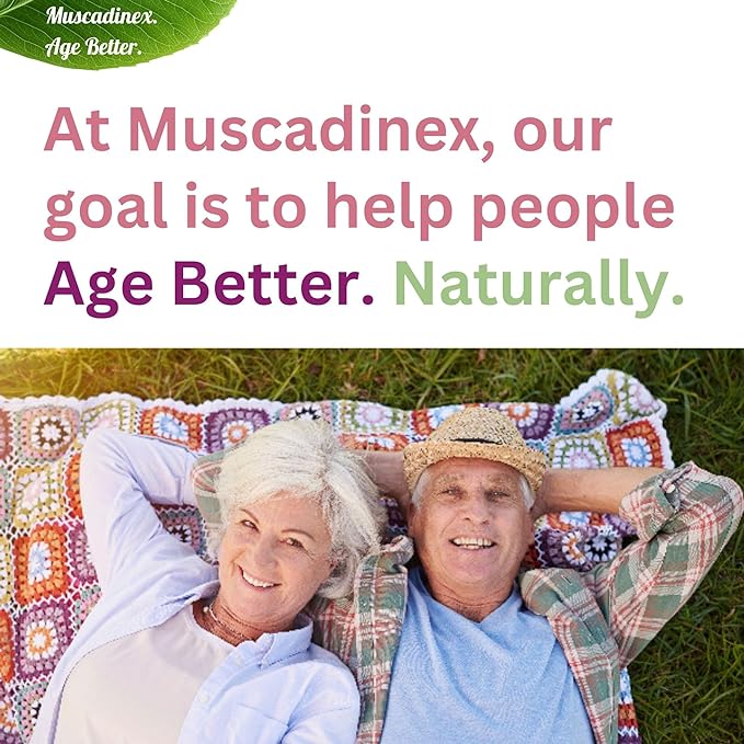 USA Muscadine Quercetin, Ellagic Acid, Resveratrol, Myricetin, Kaempferol. Plus BioPerine with Time Release Capsules for Extra Bioavailability. Vegan. Non GMO. Made in USA.