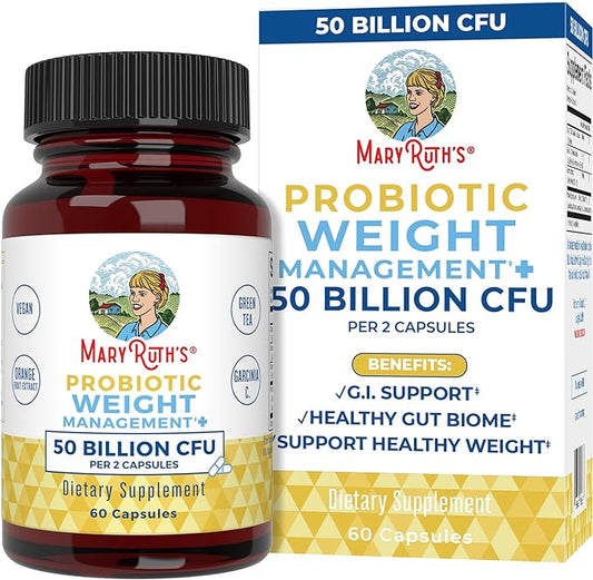 Probiotics for Women and Men | Weight Management Probiotic with Garcinia Cambogia and Green Tea Extract | Probiotics for Digestive Health & Gut Health | Vegan | Non-GMO | Gluten Free | 30 Servings