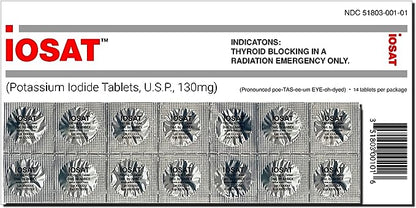 IOSAT Potassium Iodide 14 Tablets