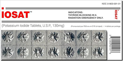 Potassium Iodide Tablets - 14 130mg tablets