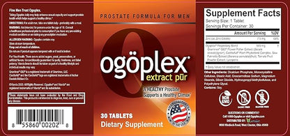 ogoplex® | Male Prostate Health and Urinary Support Supplement with Graminex® Swedish Flower Pollen, Saw Palmetto, Phytosterols & Lycopene - 1 Month Supply (12 Pack)