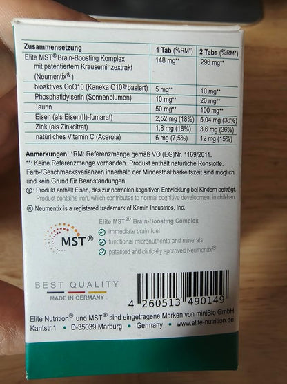 Kids Memory and Focus Supplement for Brain Health Support, Phosphatidylserine(PS) and Taurine for Brain Booster Supplement, Gluten & Dairy Free, Vegan,Non-GMO, 60Cps