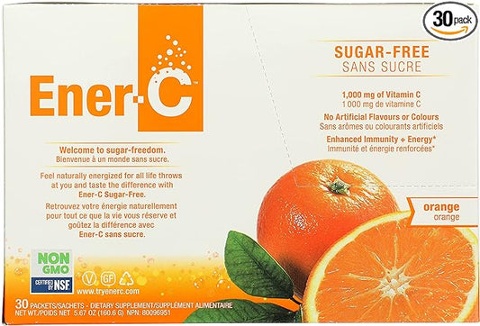 Ener-Life Orange Sugar Free Vitamin C Drink Mix 30 Count, 2 OZ