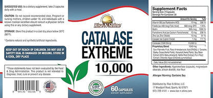 Catalase Extreme Supplement 10,000 with Saw Palmetto, Biotin, Fo-Ti, PABA - Hair Supplements for Strong Hair - 1440 Capsules - Pack of 24 (24-Month Supply)