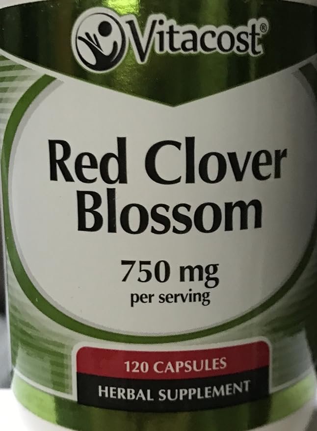 Vitacost Red Clover Blossom - 750 mg per Serving - 120 Capsules