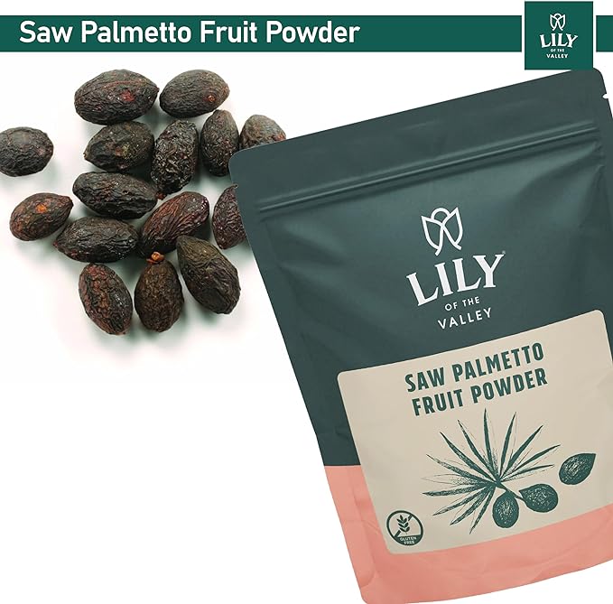 LILY OF THE VALLEY Saw Palmetto Fruit Powder - Serenoa Repens - Great for Cooking and Smoothies - Vegan & Gluten-Free - Packed in Resealable Pouch (4oz, 113g)