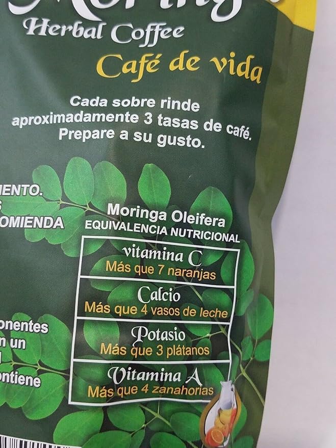 Mr. Botanic Moringa Herbal Coffee/ Moringa Cafe Herbal Vida 4n1 Arabic Coffee