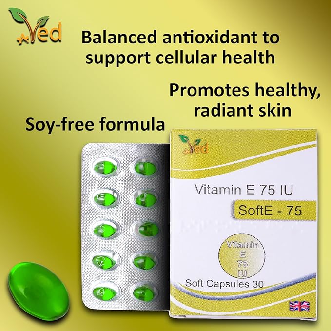 VED Vitamin-E 75IU SOFTGEL Capsule (15X2)