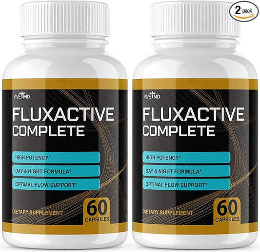 Fluxactive Complete for Prostate Health Supplement - Maximum Strength FluxActive Complete - 30 Days Supply, Flux Active Complete Capsules for Prostate Health Reviews (2 Pack)