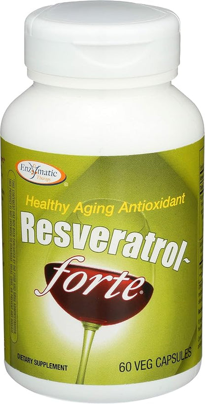 Enzymatic Therapy, Resveratrol Forte, 60 Tablets