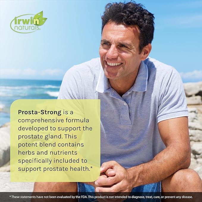 Irwin Naturals Prosta-Strong - Prostate Health Support with Saw Palmetto, Lycopene, Pumpkin Seed & More - 180 Liquid Softgels