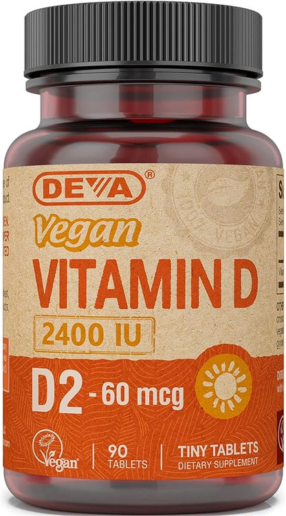 Deva Vegan Vitamin D -- 2400 IU - 90 Tablets