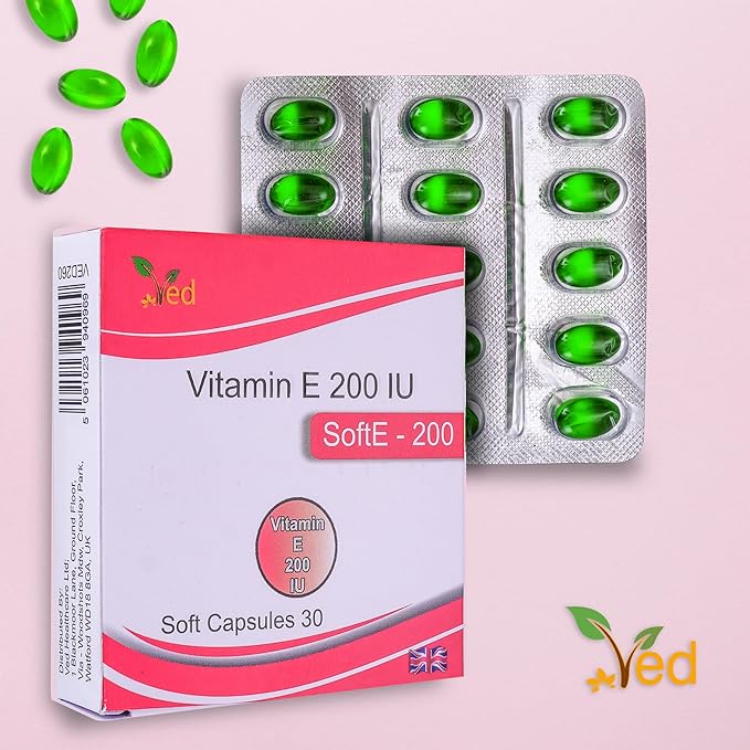 VED Vitamin-E 200 IU SOFTGEL Capsule (15X2)