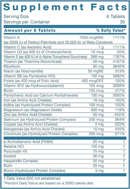 Androvite for Men - Magnesium Supplement for Men 500mg, Multimineral Supplement, Multivitamin Supplement, Vitamin C, Vitamin D3, Calcium-Free - 180 Count