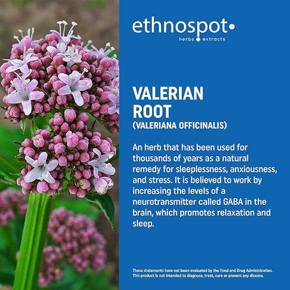 Full Spectrum Valerian Root Capsules - Assists in Sustained & Natural Nighttime Sleep - All Natural Valerian Root Extract Blend - Enhanced Alkaloid Profile - All Natural - 125 Vegan Capsules