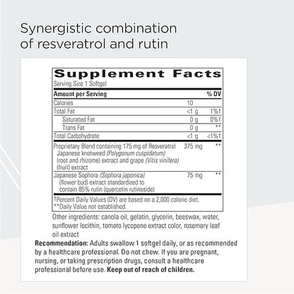 Integrative Therapeutics - Resveratrol Ultra HP, 175 mg Resveratrol - Cardiovascular Support*- 60 Softgels