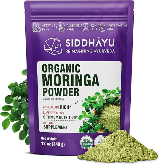 Organic Moringa Powder - 12 oz