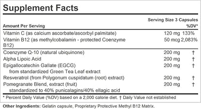 ANDREW LESSMAN Andrew's Five Favorites 500 Capsules – Provides 200mg Each of Coenzyme Q-10, Resveratrol, EGCG, Pomegranate and Alpha Lipoic Acid, Powerful Anti-Oxidant Support, No Additives