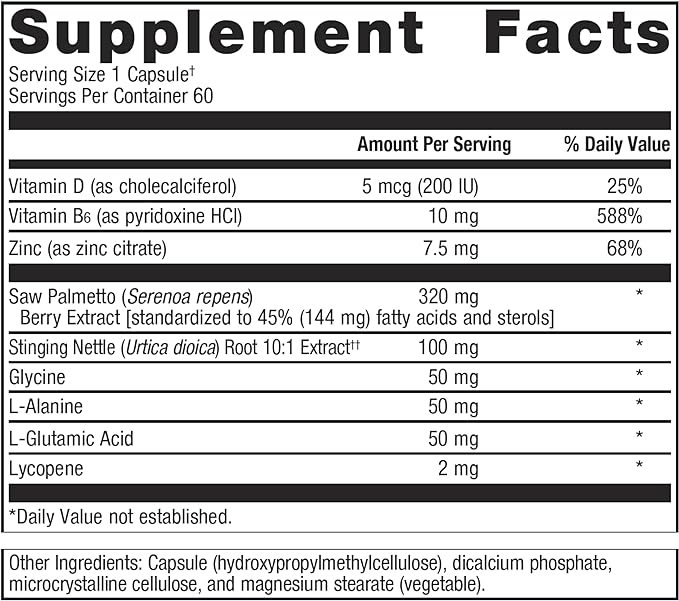 Metagenics Concentrated Ultra Prostagen - with Saw Palmetto, Stinging Nettle & More - for Urinary Tract Health & Prostate Function* - for Men's Health - 60 Capsules