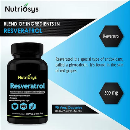 Resveratrol 500mg 90 Veg Capsules