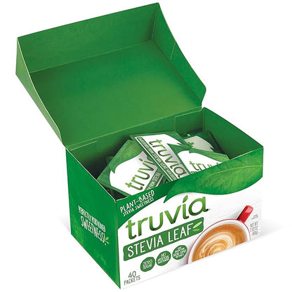 Truvia Original Calorie-Free Sweetener From The Stevia Leaf Packets, 2.82 oz Carton, 40 Count (Pack of 12)