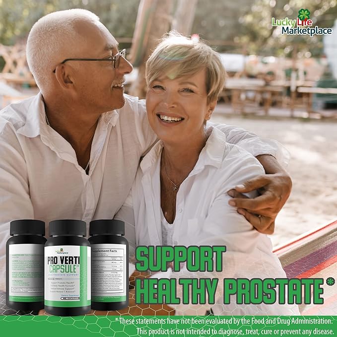 Pro Verti Capsule - Male Prostate Support - Promote Prostate Health & Normal Prostate Size - Support Healthy Hormone Production & Urine Flow - Aid Full Body Health & Healthy Prostate Function