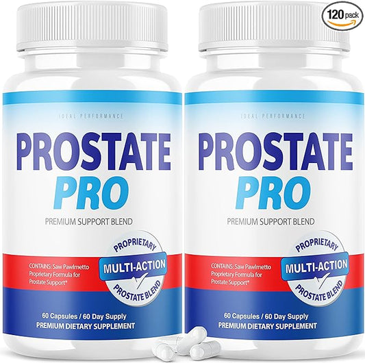 (2 Pack) Prostate Pro Supplement for Men Advanced Prostate Health Support Pills (120 Capsules)