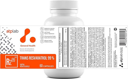 ATP LAB | Trans Resveratrol 99% 60 caps | Source of antioxidants