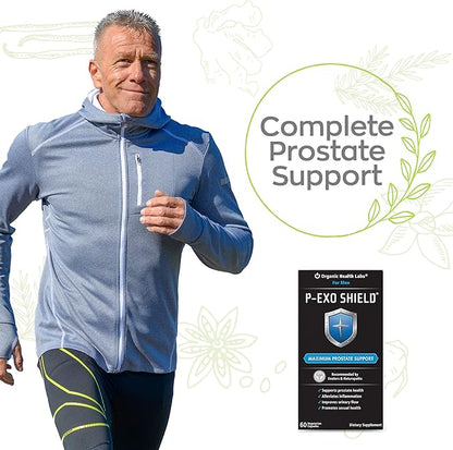 P-ExoShield Complete Prostate Support with Saw Palmetto, 60 Veggie Capsules - Organic Health Labs