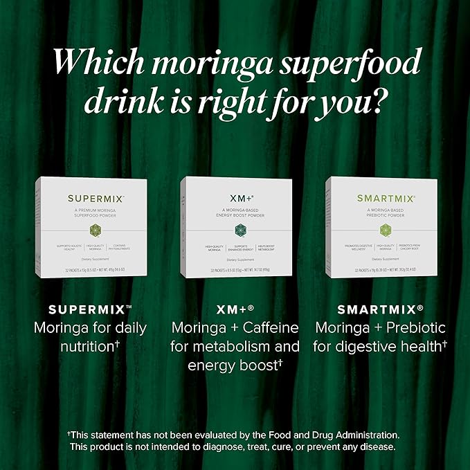 Isagenix SuperMix - Premium Moringa Superfood Powder with Phytonutrients - Convenient Individual Serving Packets - 32 Servings - Tropical Fruit Flavor