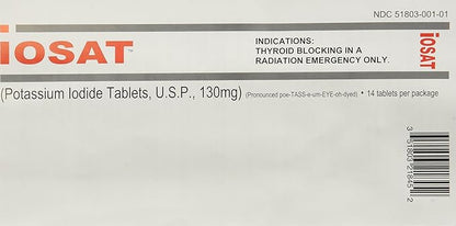 130 mg Potassium Iodide Tablets, 5 Count