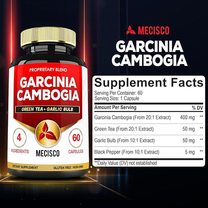 Garcinia Cambogia 9550mg - 4 Month Supply - Supplement for Men and Women - A Natural Appetite and Weight Control Supplement