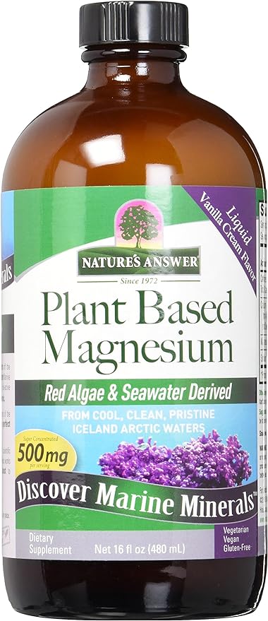 Nature's Answer Marine-Based Liquid Magnesium 16-Ounces | Multi-Mineral Complex | Supplies 72 Trace Minerals | No Artificial Flavors or Preservatives | Single Count