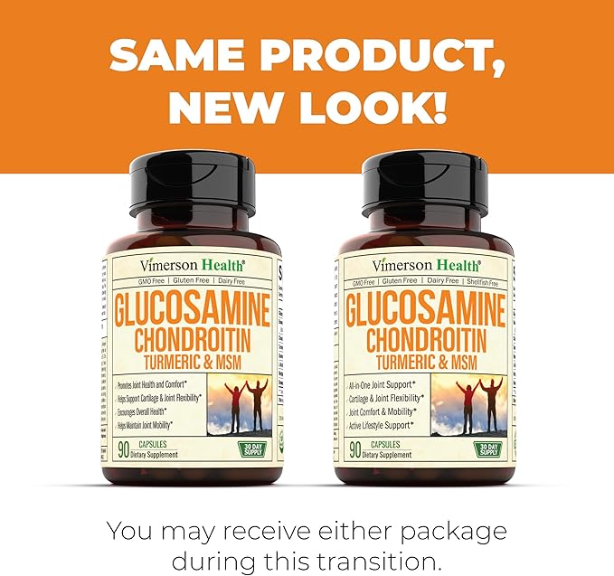 Glucosamine Chondroitin MSM Turmeric Boswellia - Joint Support Supplement. Antioxidant Properties. Helps with Inflammatory Response. Occasional Discomfort Relief for Back, Knees & Hands. 90 Capsules