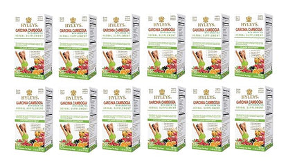 HYLEYS Tea Garcinia Cambogia Green Tea 5 Flavors Assortment - 25 Tea Bags (12 Pack - 300 Tea Bags Total)