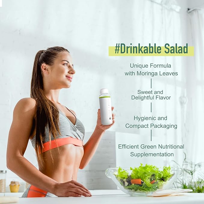 Drink Mix Powder, Drinkable Salad, Fruits, Moringa leaves, Vegetables,7 Packets