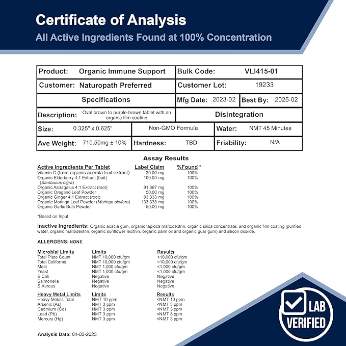 Organic Immune Support Supplement (USDA Organic) Elderberry Astragalus Oregano Ginger Moringa Garlic Vitamin C, Premium Immune Support Supplement