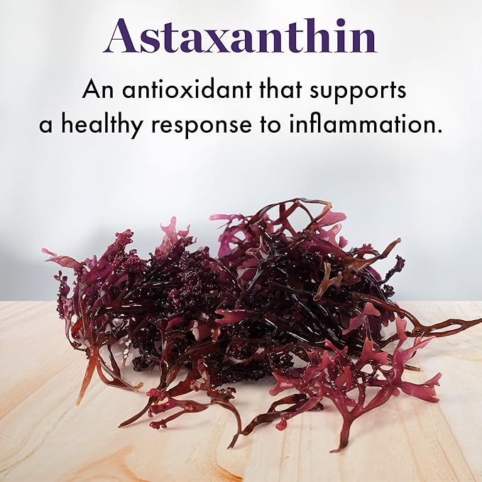 NAOMI Extra Strength Astaxanthin + CoQ10, Fat-Soluble Antioxidants, Cardiovascular Support, Increased Energy, Immune and Cognitive Function, Restore Depleted CoQ10, High Absorption, 30-Day Supply