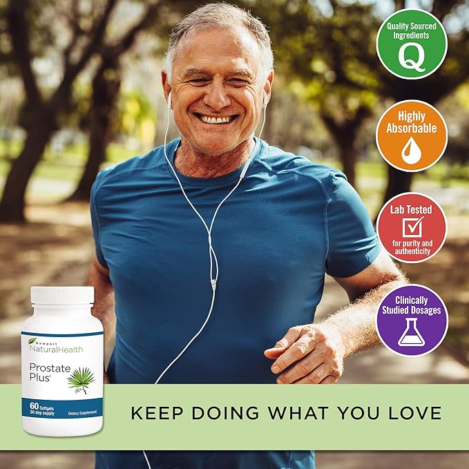 Prostate Plus: Saw Palmetto Prostate Formula, Lycopene, Reishi Mushroom, Prostate Supplement for Prostate Health, Men’s Health, Better Sleep, Urinary Control, Best Prostate Supplements for Men