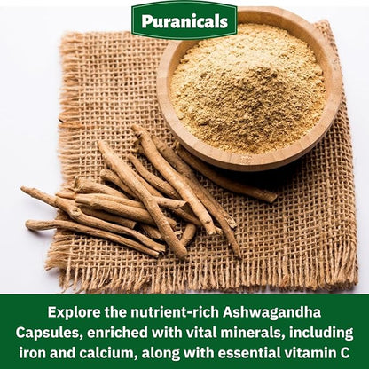 Ashwagandha Premium 320 Capsules Non GMO and Gluten Free | Herbal Supplement | 500 mg Per Serving | Made with 100% Pure Herb Ashwagandha Powder