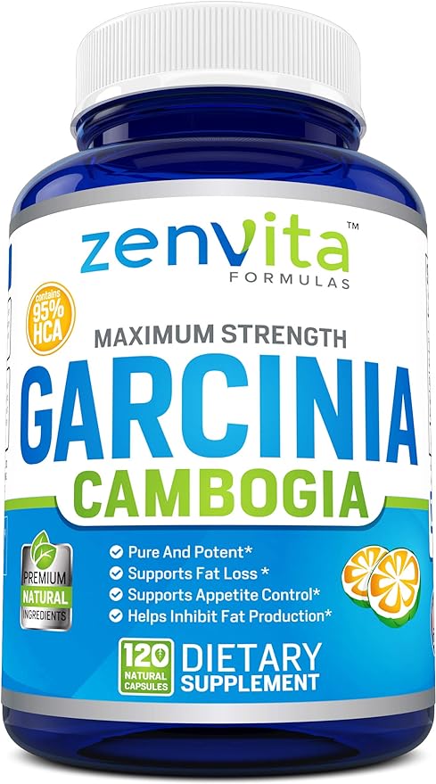 100% Pure Garcinia Cambogia Extract with 95% HCA - 120 Capsules - 2100 mg, Non-GMO & Gluten Free, Highest Potency, Maximum Strength Garcinia Cambogia