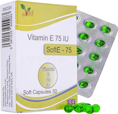 VED Vitamin-E 75IU SOFTGEL Capsule (15X2)