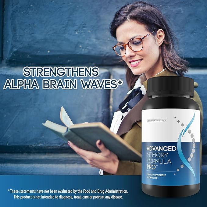 Advanced Memory Formula Pro Our Best Memory Supplement - Brain & Memory Support - Formulated with Ginseng and Other Brain Booster Ingredients for Brain Function