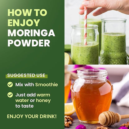 Organic Moringa Powder - 12 oz