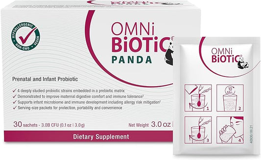 Panda - Probiotic for Mom and Baby - Prenatal and Infant Probiotic – Gut Health & Immune System Support – Vegan and Hypoallergenic - Non-GMO (1 Pack)